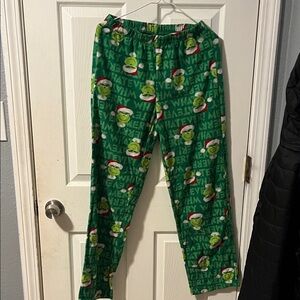 Green Christmas Grinch Pj Pants